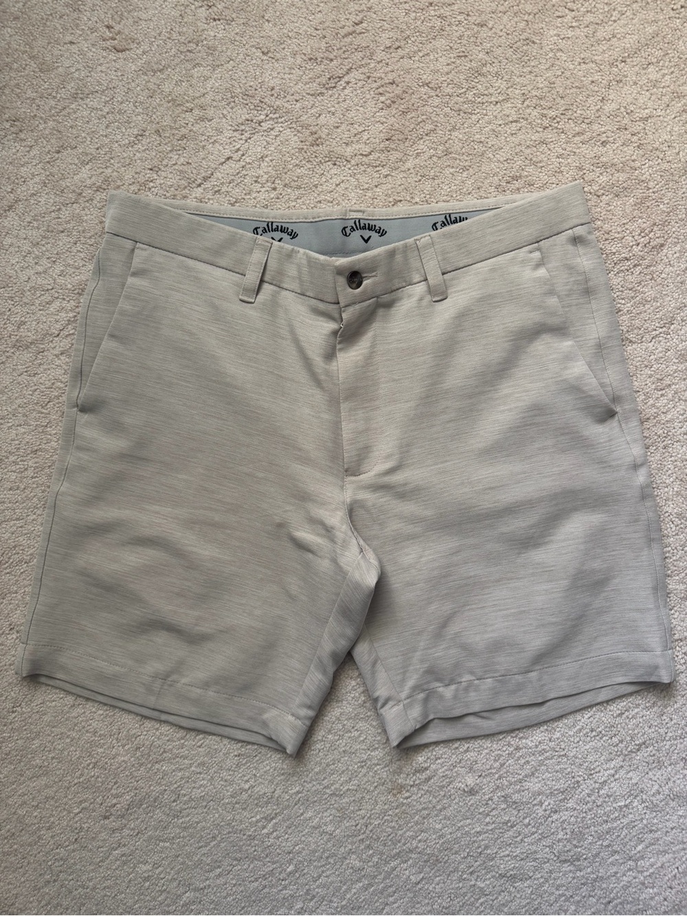 Callaway Men's Light Gray Performance Golf Shorts